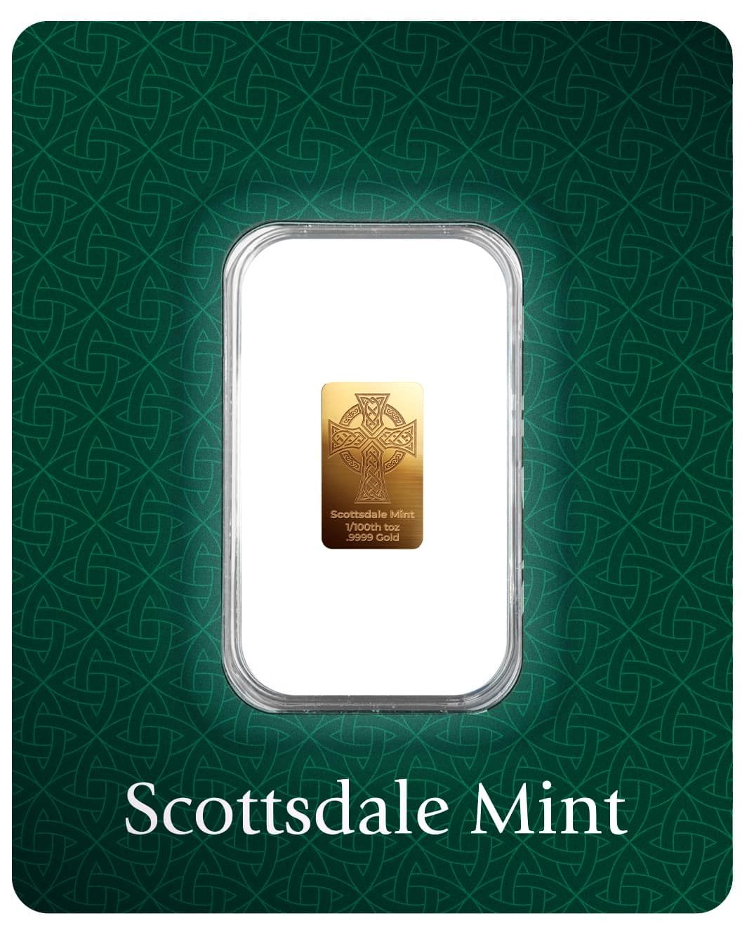 Celtic Cross 1/100th Gold Bar