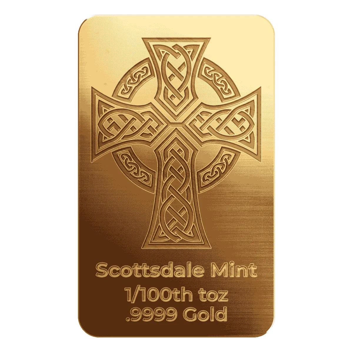 Celtic Cross 1/100th Gold Bar