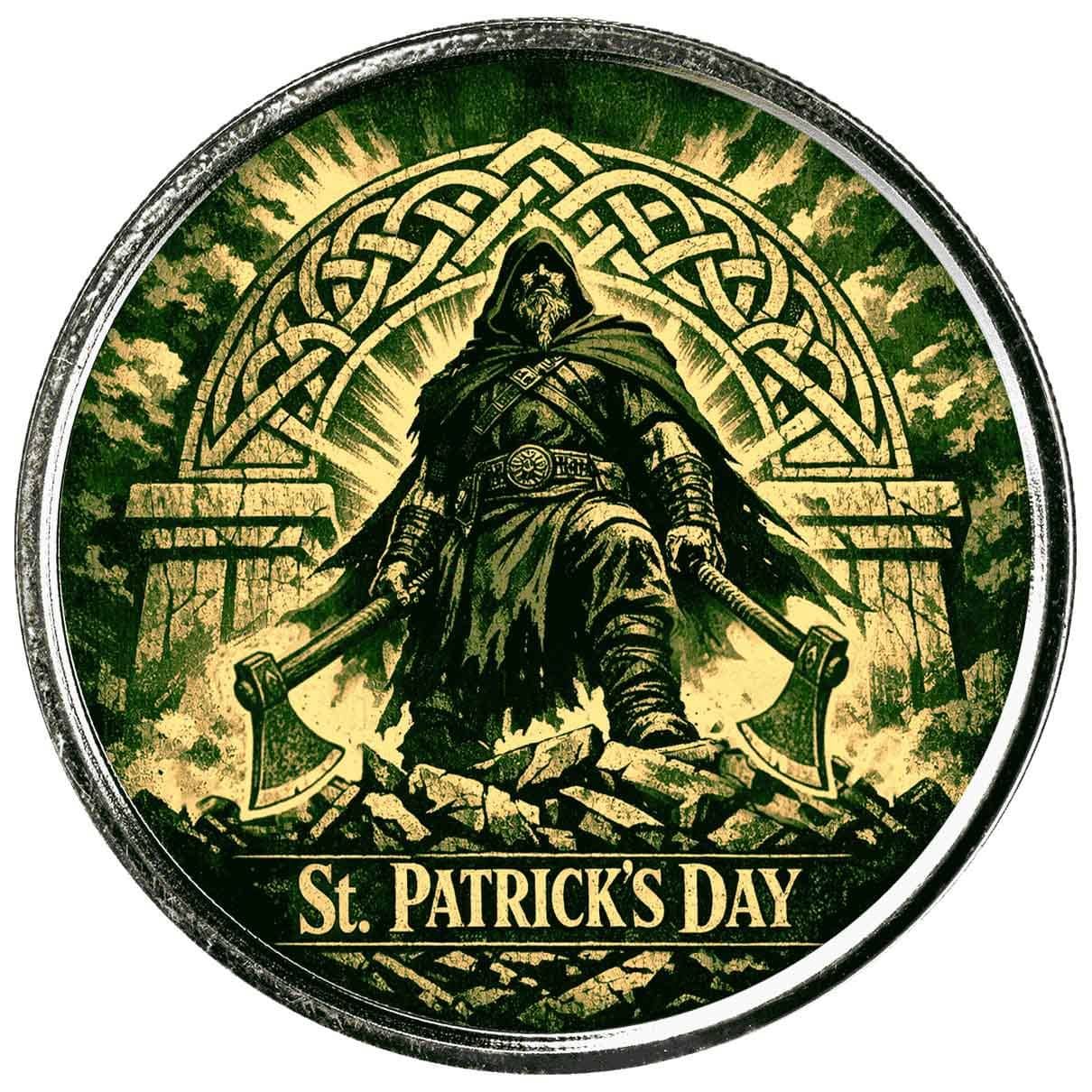 St. Patrick’s Day Viking 1 oz Silver Colorized Round