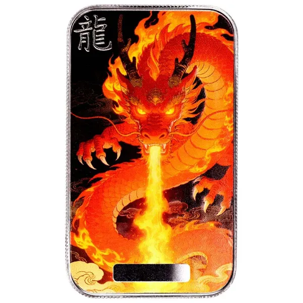 2026 Dragon Lieyan 1 Oz Silver Colorized Bar