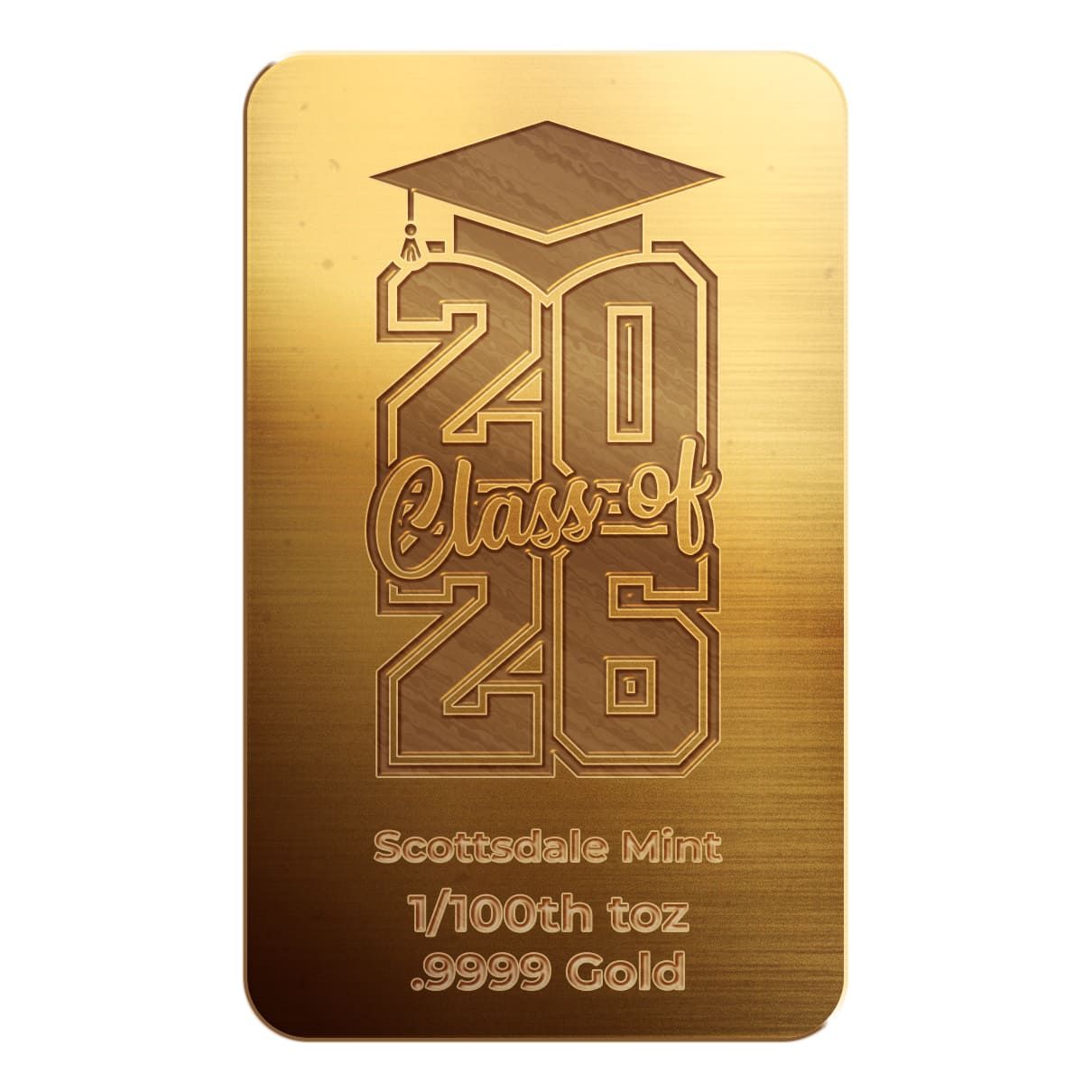 Graduation | 2026 1/100th Gold Bar | Scottsdale Mint