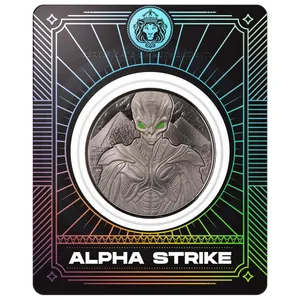 2025 Samoa Alien Architects 1 oz Silver Rhodium Plated Coin Alpha