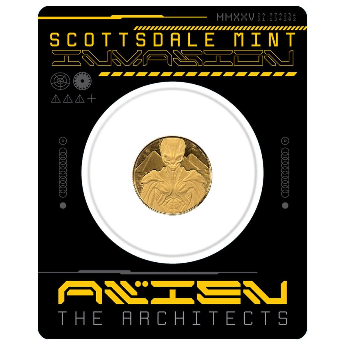 2025 Samoa Alien Architects 1/10th oz Gold Coin