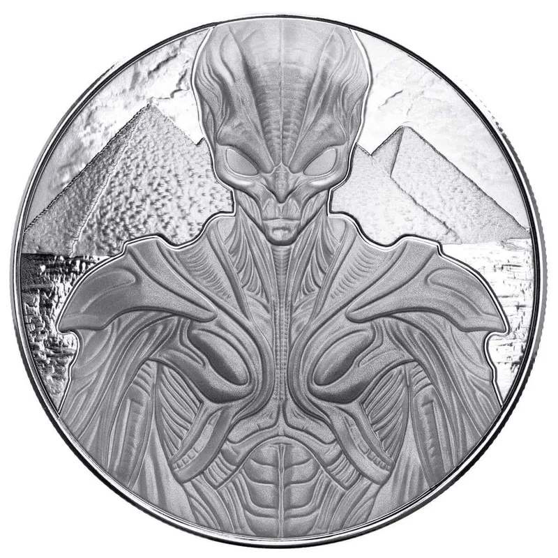 2025 Samoa Alien Architects 5 Oz Silver Coin Obverse