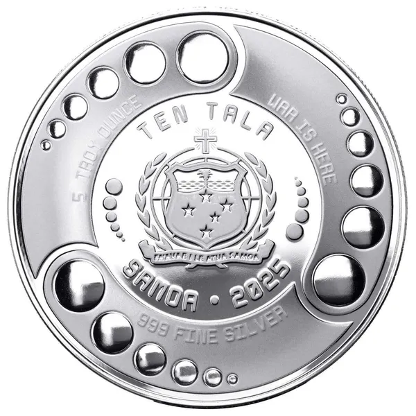 2025 Samoa Alien Architects 5 Oz Silver Coin Reverse
