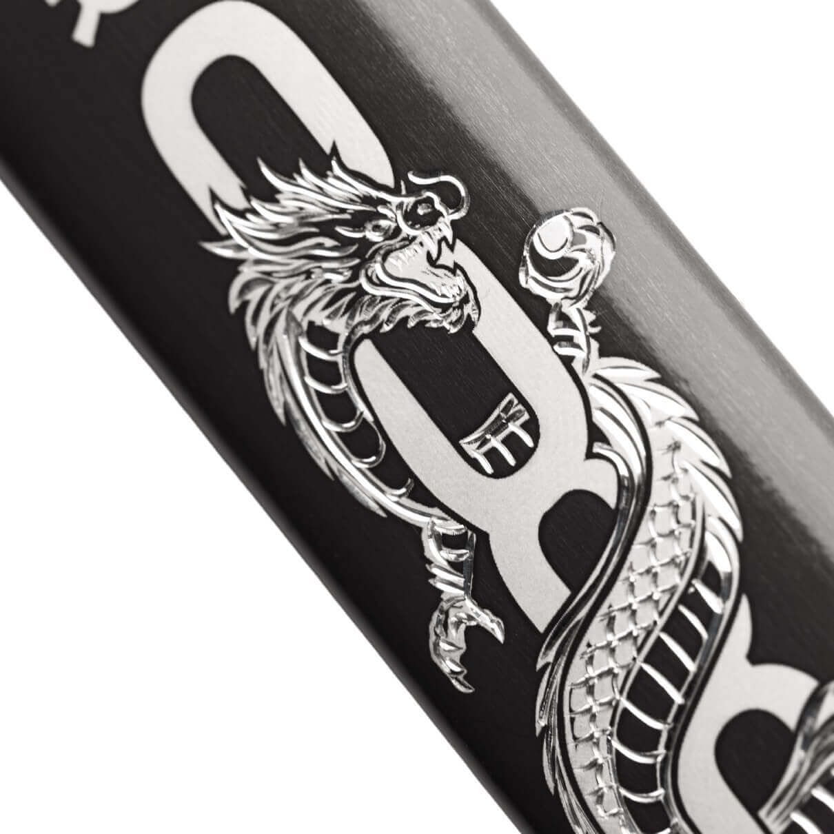 2026 Lucky Dragon 8.88 oz Hand Engraved Silver Antiqued Bar Serial