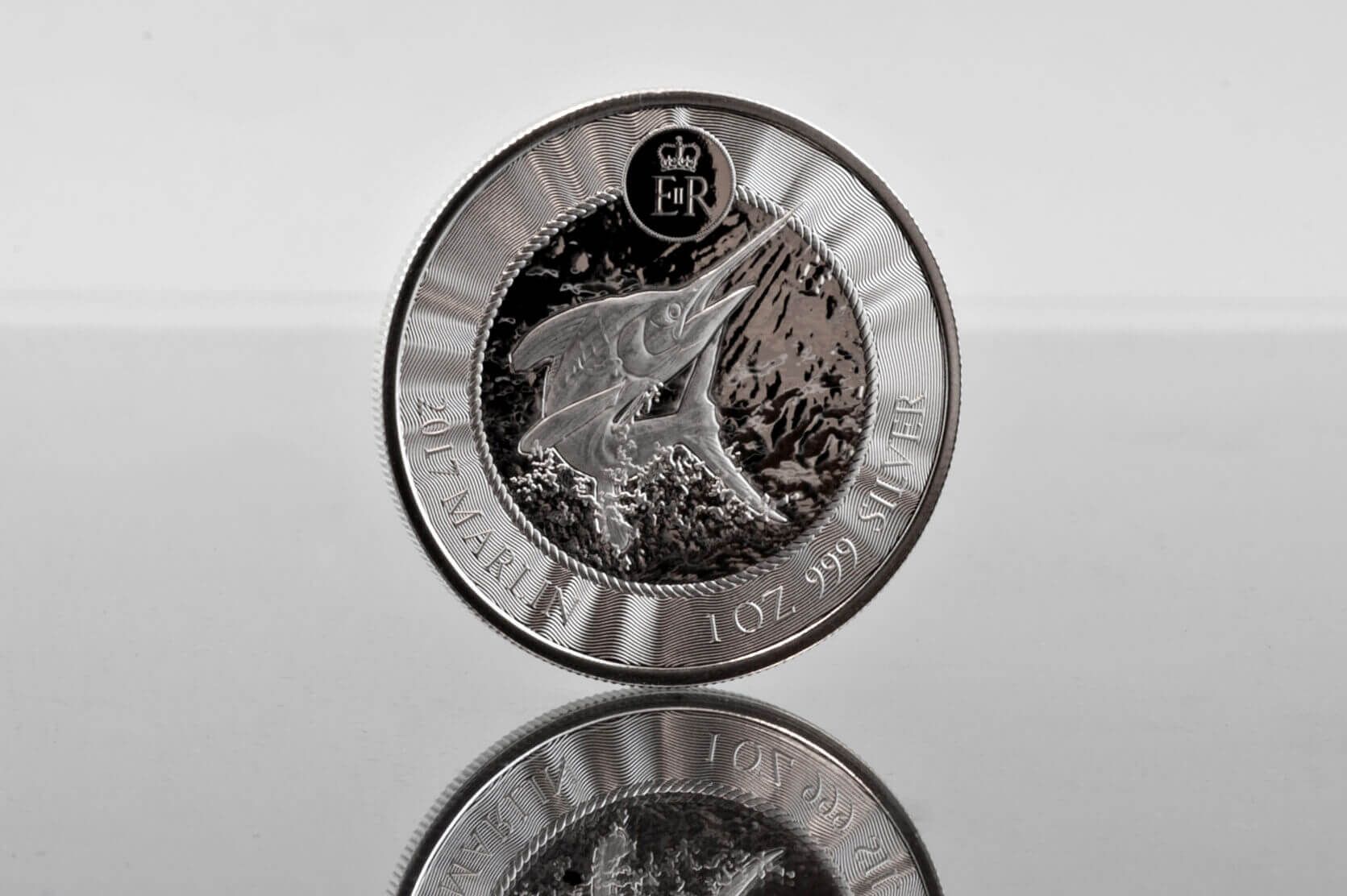 2017 Cayman Islands Marlin 1 oz Silver Coin