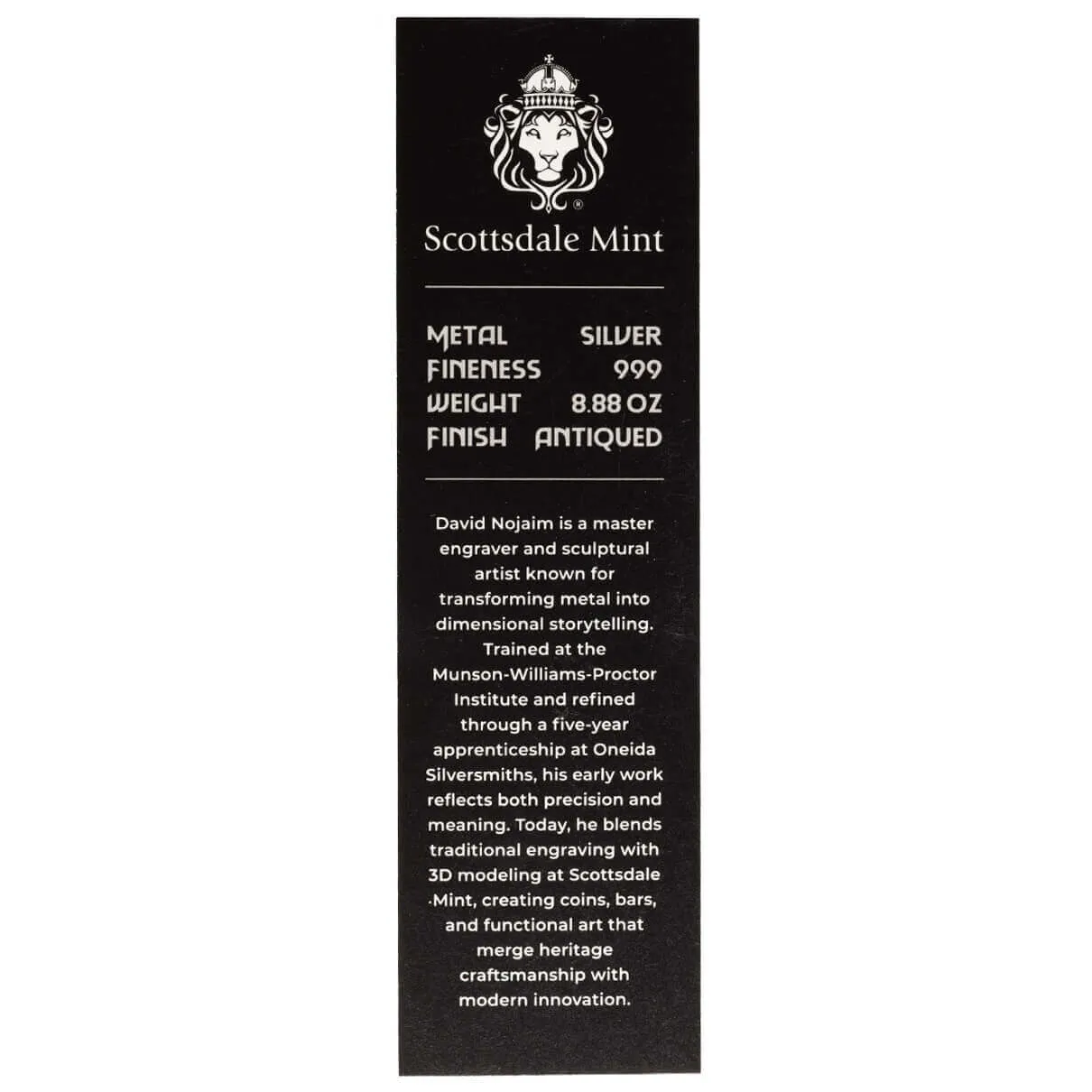 2026 Lucky Dragon 8.88 oz Hand Engraved Silver Antiqued Bar Serial