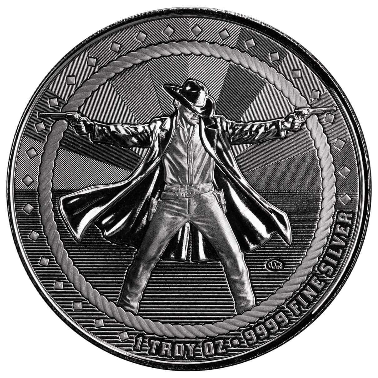 Scottsdale Cowboy | Gunslinger 1 oz Silver Round | Scottsdale Mint