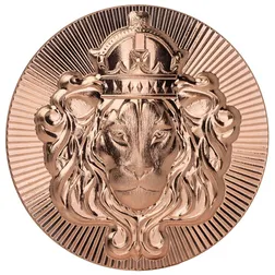 Scottsdale Lion Stacker® 1 Oz Copper Round Obverse