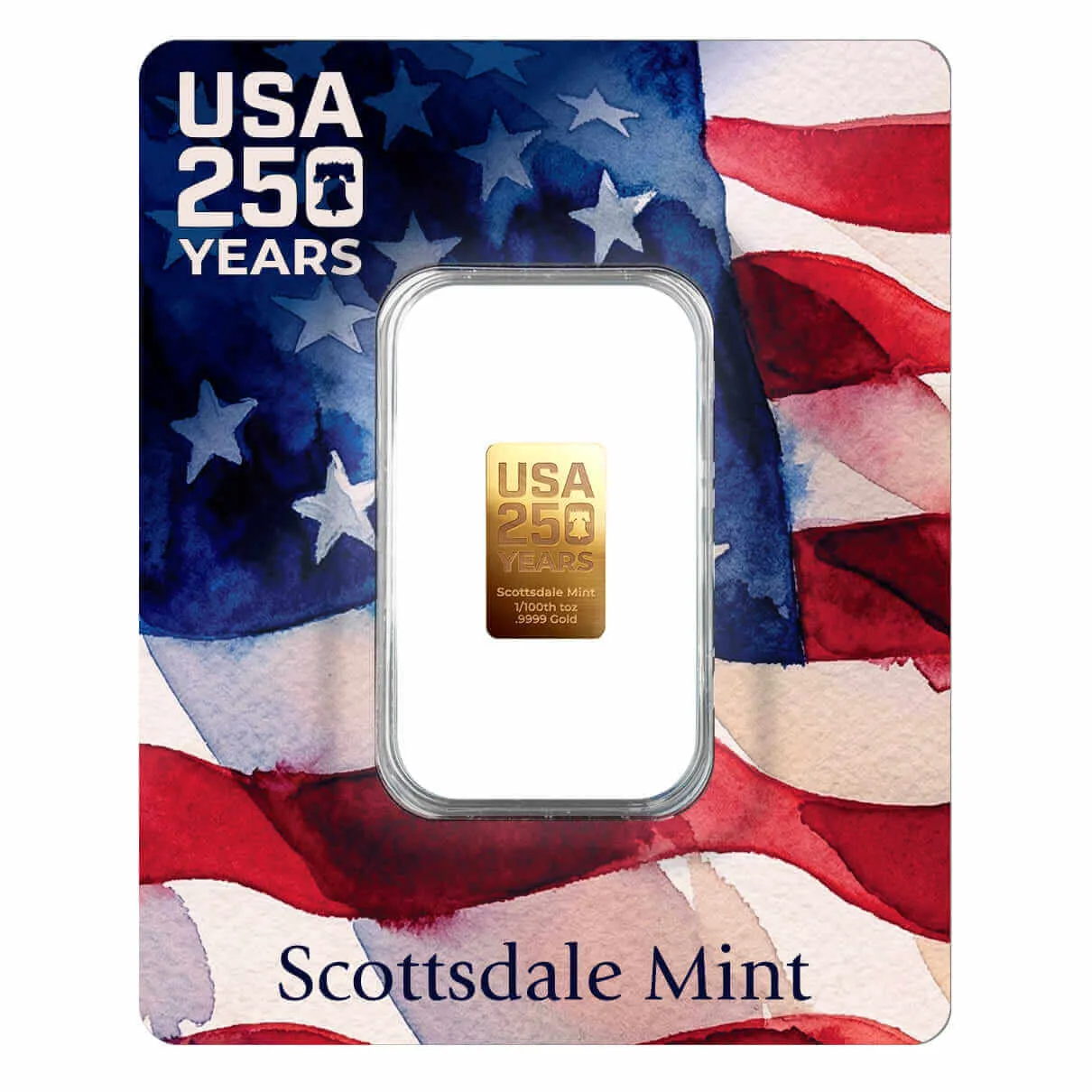 250th | USA 250 Years 1/100th oz Gold Bar CL250TH