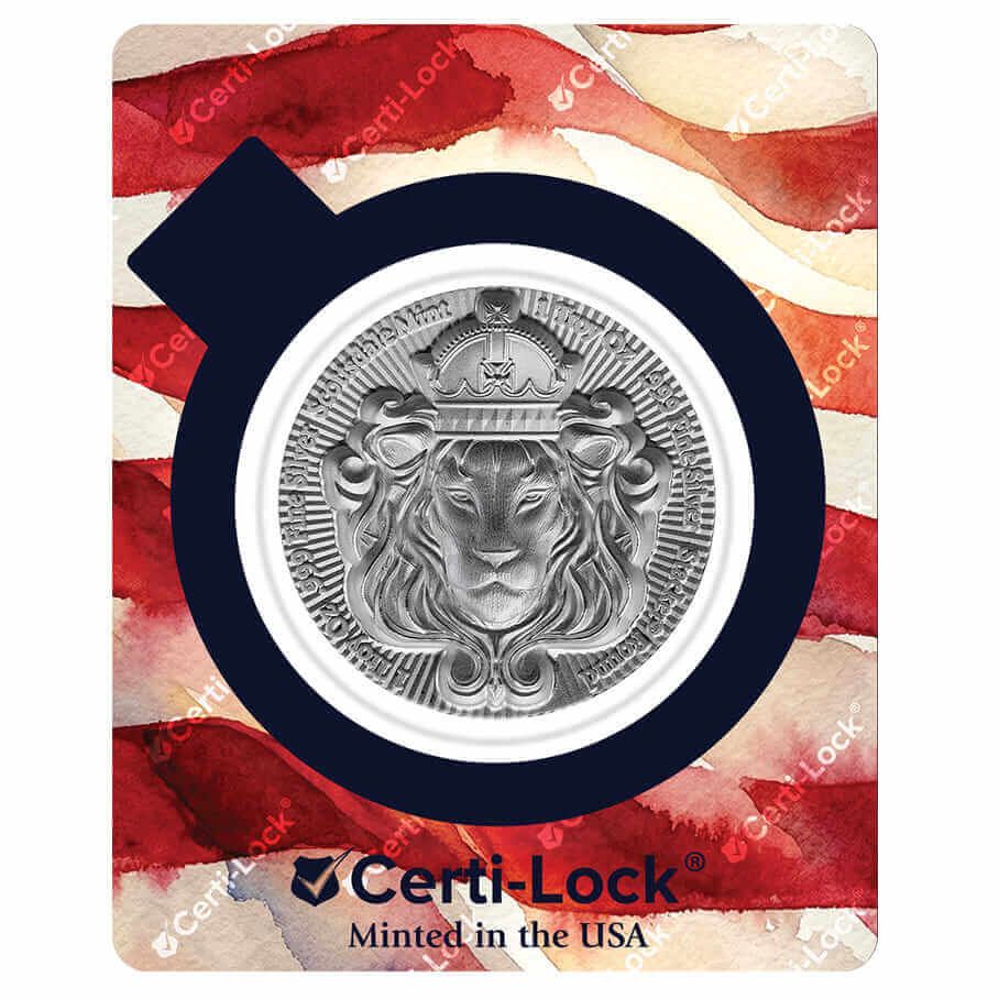 250th | Scottsdale Lion Stacker® 1 oz Silver Gilded Round CL250TH