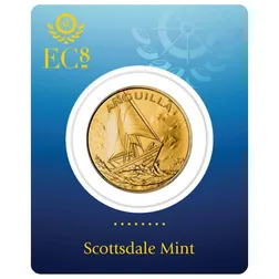 2025 Ec8 Anguilla Regatta 1 Oz Gold Coin Certilock Front