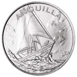 2025 Ec8 Anguilla Regatta 1 Oz Silver Coin Obverse