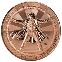 Scottsdale Cowboy Gunslinger 1 Oz Copper Round Obverse