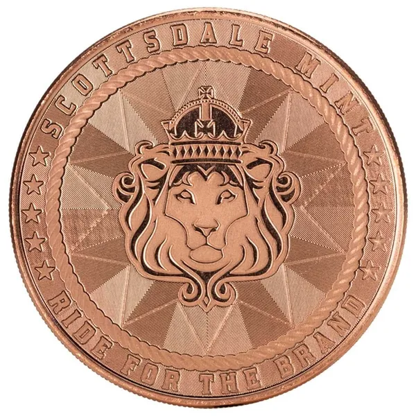 Scottsdale Cowboy Gunslinger 1 Oz Copper Round Reverse