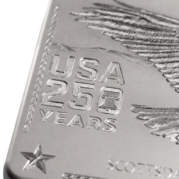 U.s. 250th Anniversary 250 Oz Silver Engraved Bar Macro Front 01