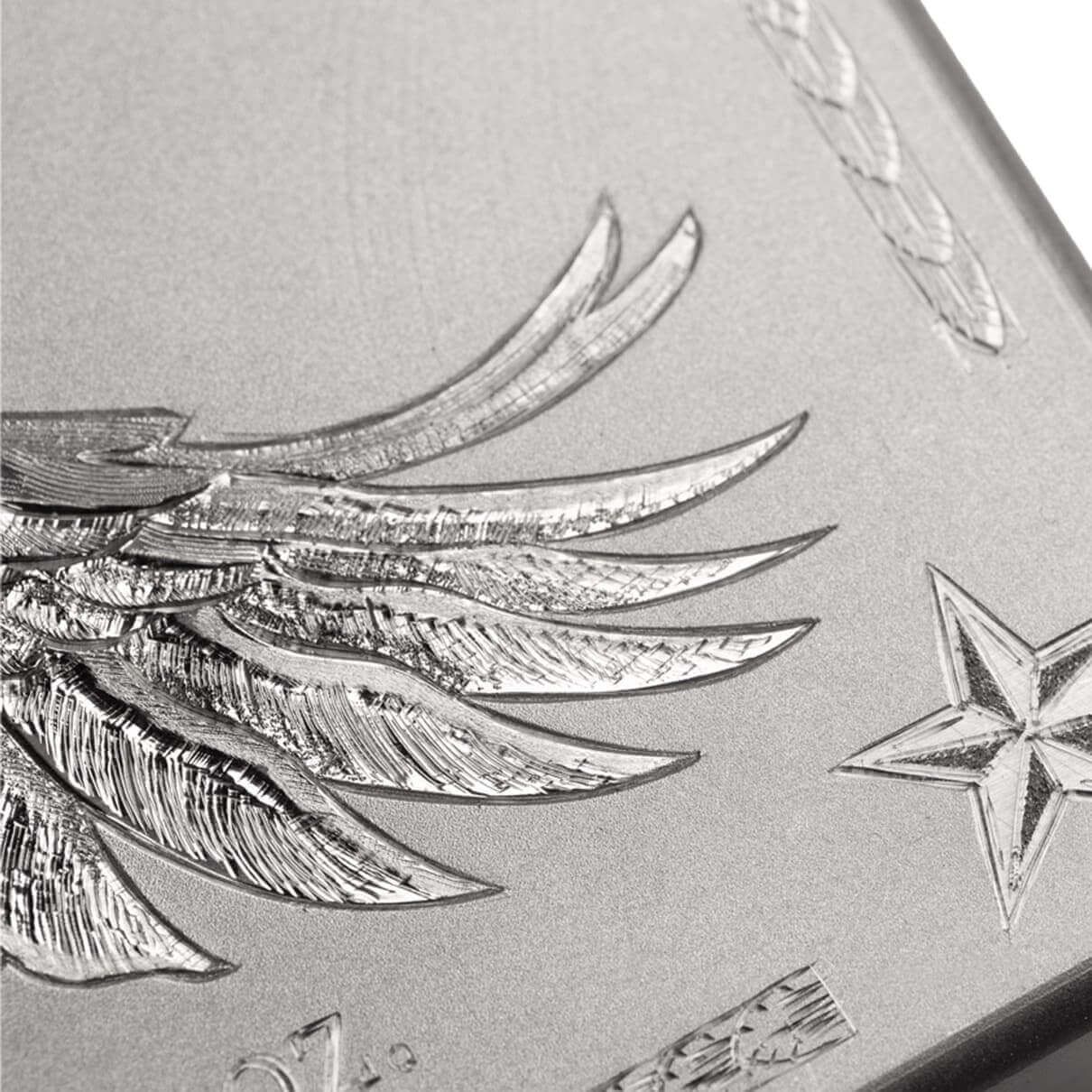 250th | Bald Eagle 250 oz Silver Hand Engraved Silver Bar - Custom