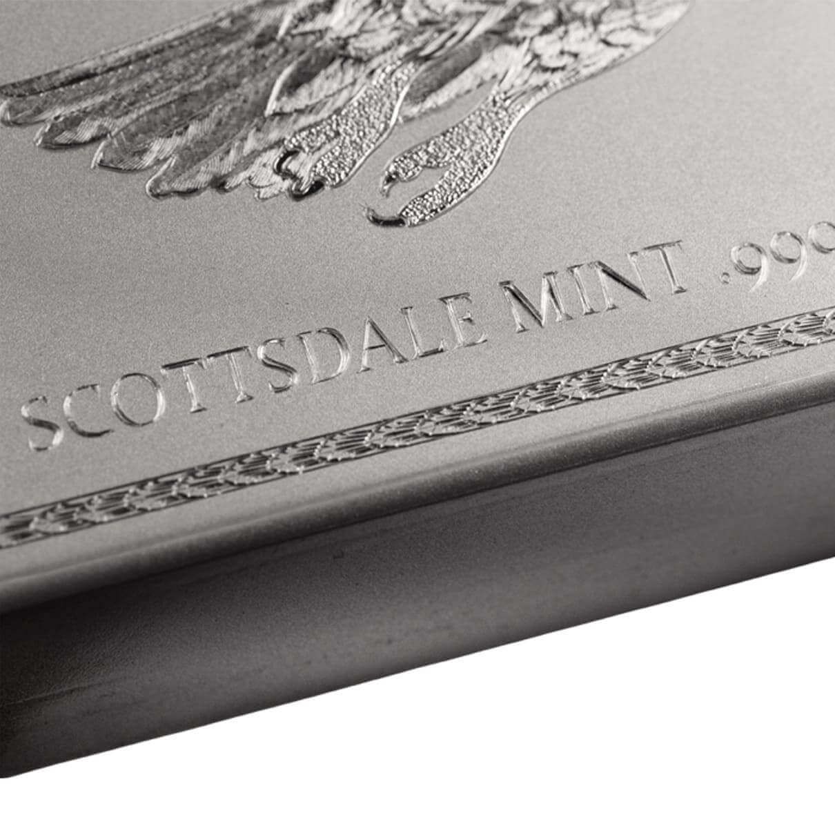 250th | Bald Eagle 250 oz Silver Hand Engraved Silver Bar - Custom