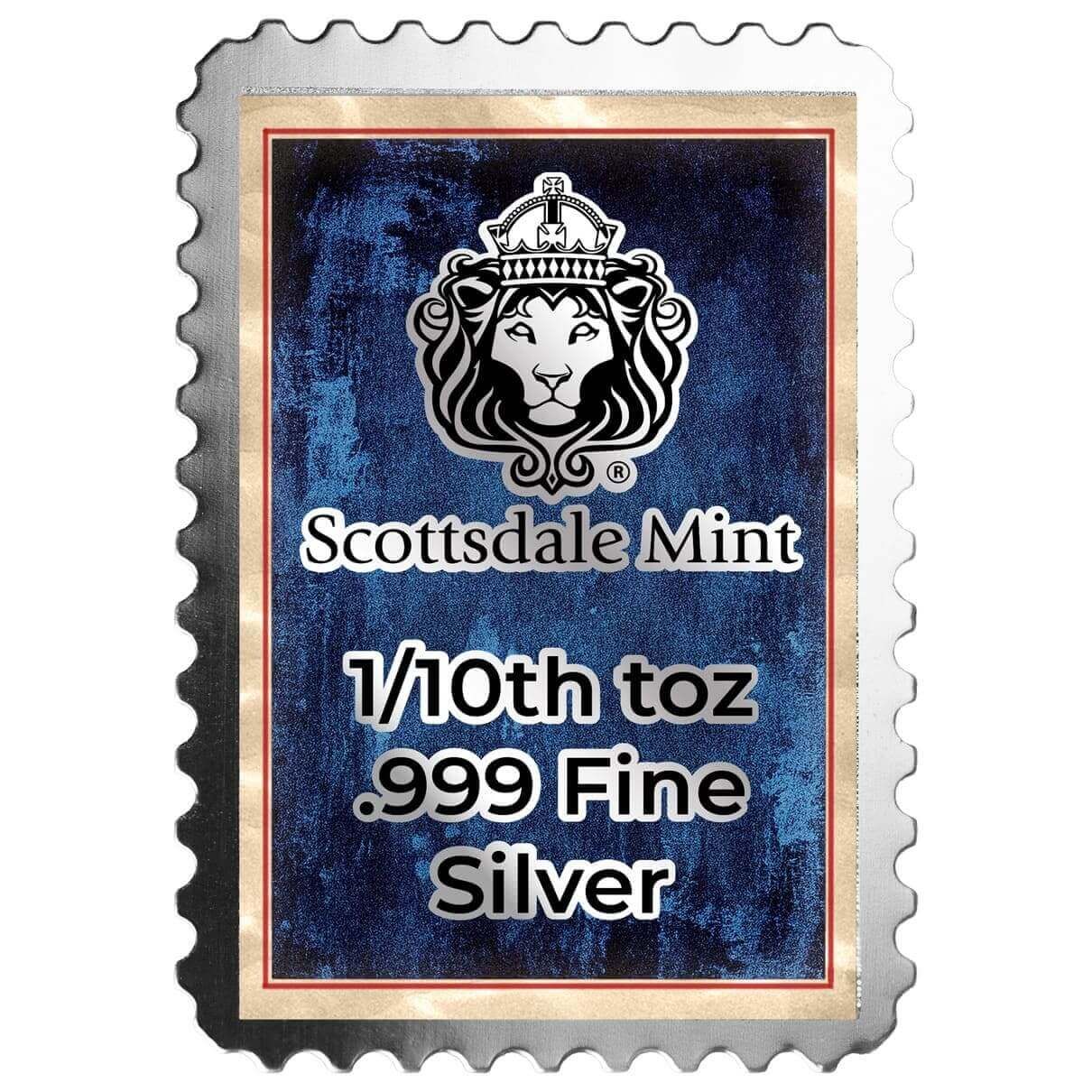 Stamp 250th | Liberty Bell 1/10th oz Silver Colorized Bar