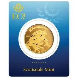 2025 Ec8 Dominica Mountain Chicken 1 Oz Gold Coin Certilock Front