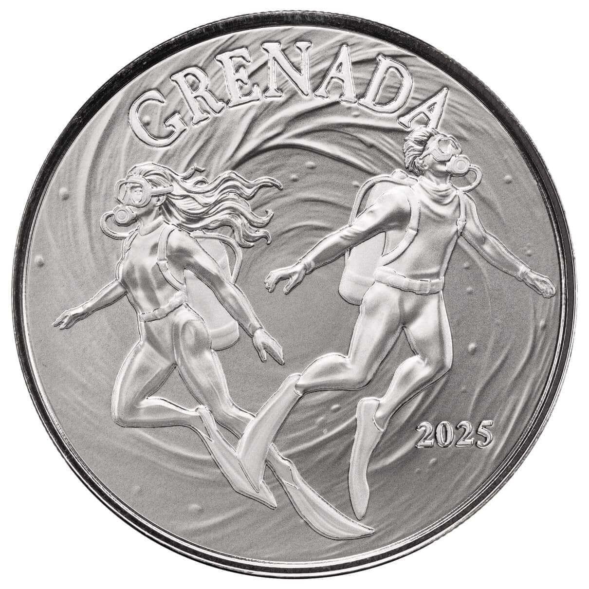 2025 EC8 Grenada | Underwater Divers 1 oz Silver Coin