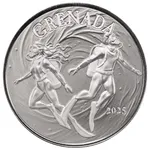 2025 Ec8 Grenada Underwater Divers 1 Oz Silver Coin Obverse