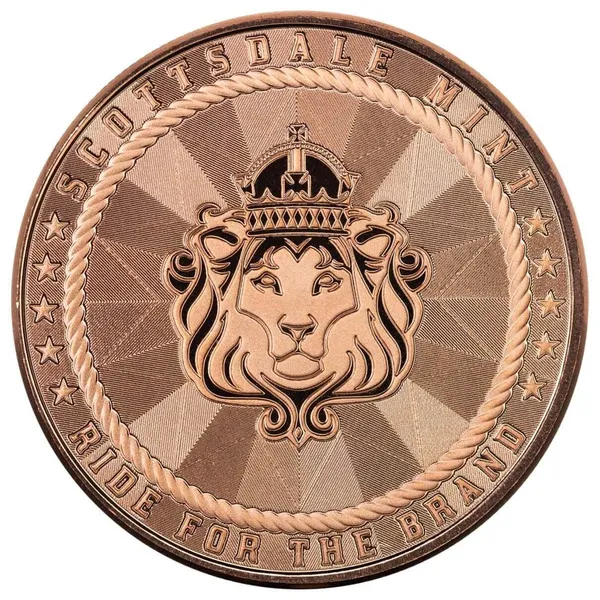 Scottsdale Cowboy Rifleman 1 Oz Copper Round Reverse