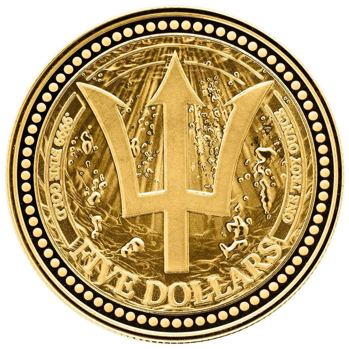 2026 Barbados Trident 1 oz Gold Coin