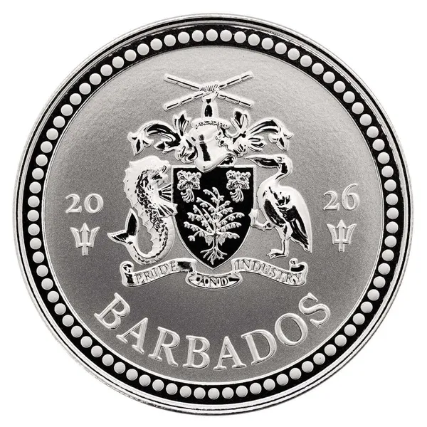 2026 Barbados Trident 1 Oz Silver Coin Reverse