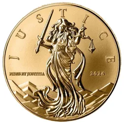 2026 Niue Lady Justice 1 Oz Gold Coin Obverse