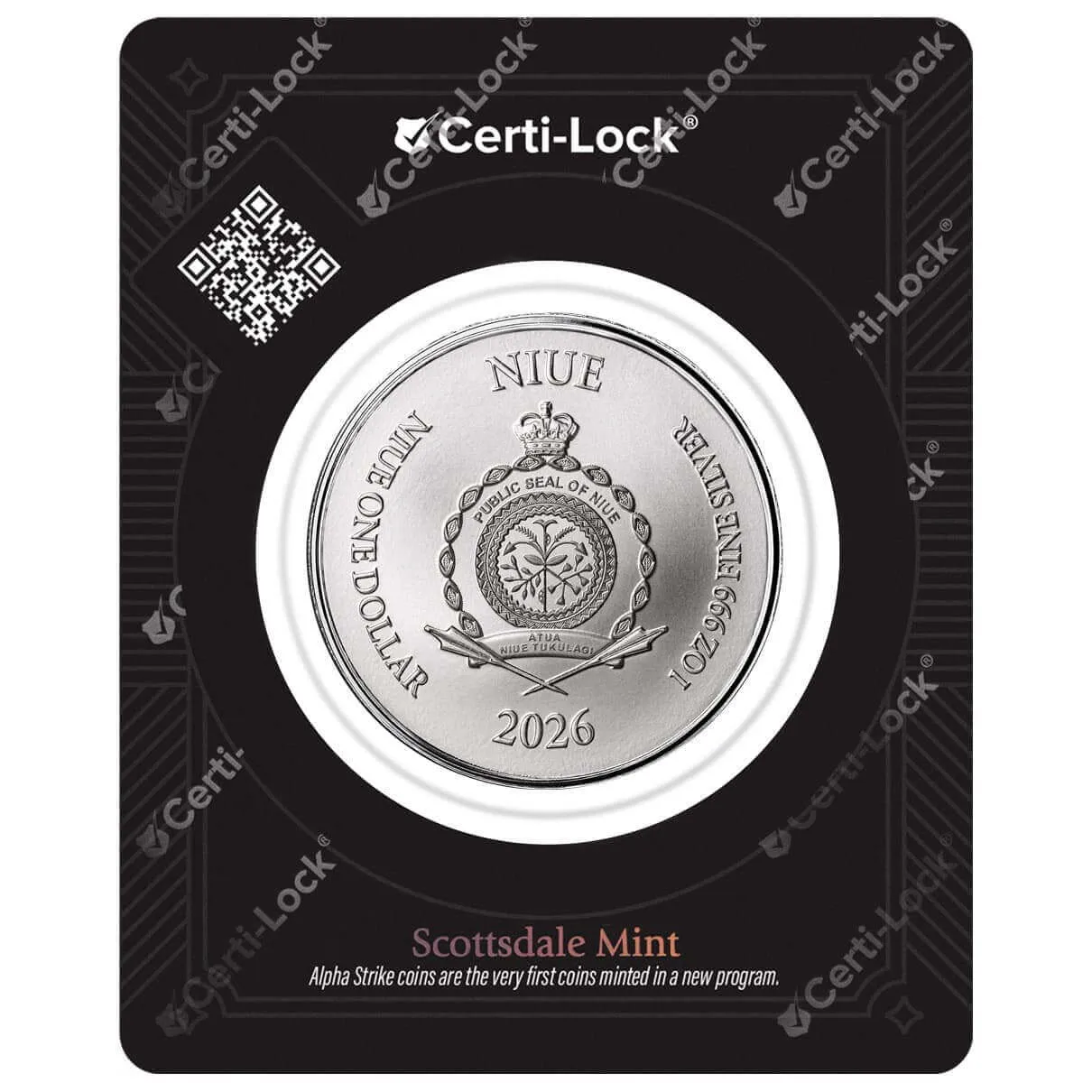 2026 Niue | Lady Justice 1 oz Silver Coin Alpha Strike