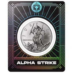 2026 Niue Lady Justice 1 Oz Silver Coin Alpha Strike Front