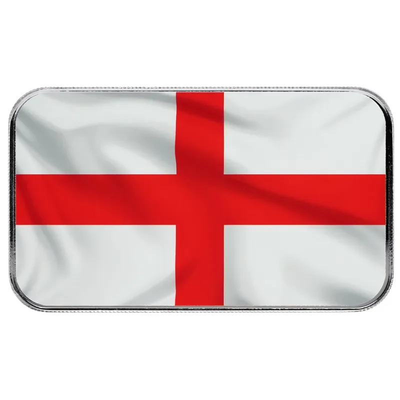 2026 World Cup England 1 Oz Silver Colorized Bar