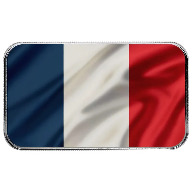 2026 World Cup France 1 Oz Silver Colorized Bar Copy