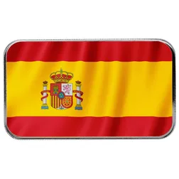 2026 World Cup Spain 1 Oz Silver Colorized Bar Copy