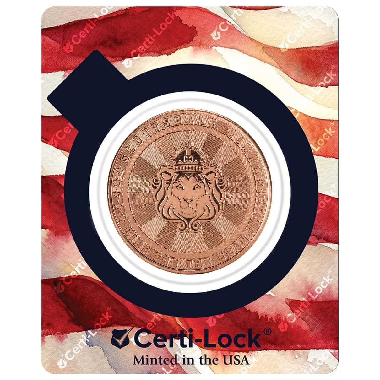 Scottsdale Cowboy with 250th Privy 1 oz Copper Round