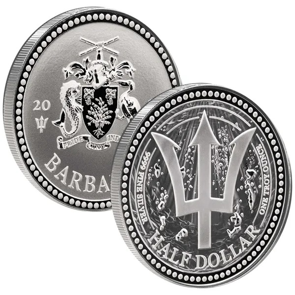 2026 Barbados Trident 1 Oz Silver Coin Product Setup