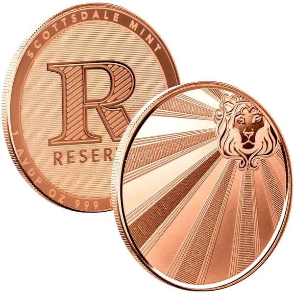 Scottsdale Reserve 1 Avdp Oz Copper Round Obverse Product Setup