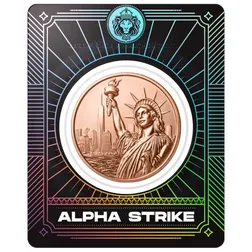 Statue Of Liberty 1 Avdp Oz Copper Round Alpha Strike Front