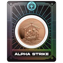 1 Oz Copper Nativity Round Alpha Strike Obv
