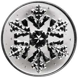 1 Oz Silver Snowflake Third In Series Round