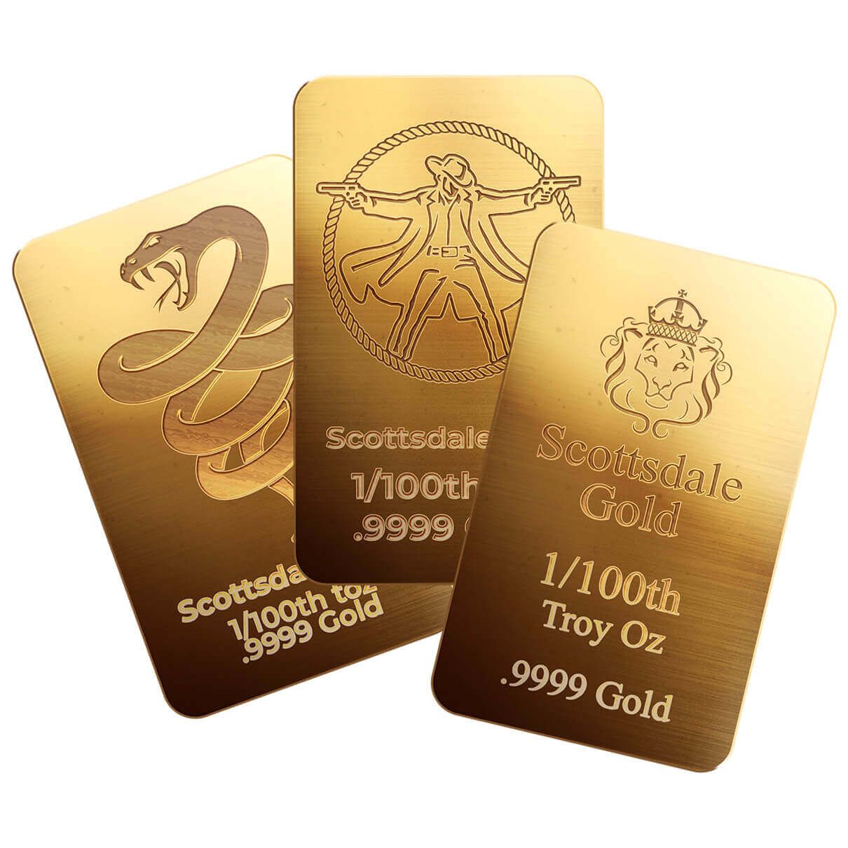 Generic 1/100th oz Gold Bar | Secondary Market | Scottsdale Mint