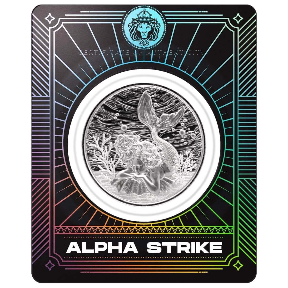 2026.3.31財守金蟾之日進斗金　新潟産上質碧玉 2026 Samoa Mermaid Under the Sea 1 oz Silver Coin Alpha Strike