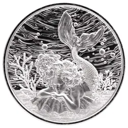 2026 Samoa Mermaid Under The Sea 1 Oz Silver Coin Obverse 1