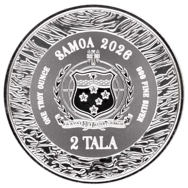 2026 Samoa Mermaid Under The Sea 1 Oz Silver Coin Reverse 1