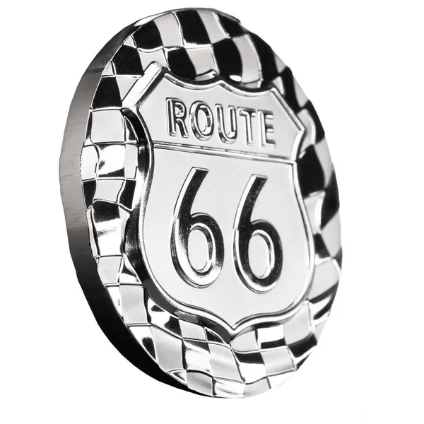 Route 66 Stacker 1 Oz Silver Round Obverse Side 1