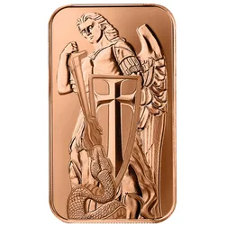 Sdm Archangel Michael 1 Oz Copper Bar Obv