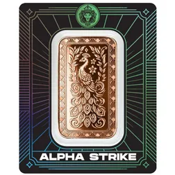 Sdm Marquee Peacock 1 Avdp Ounce 999 Fine Copper Alpha Strike Obv