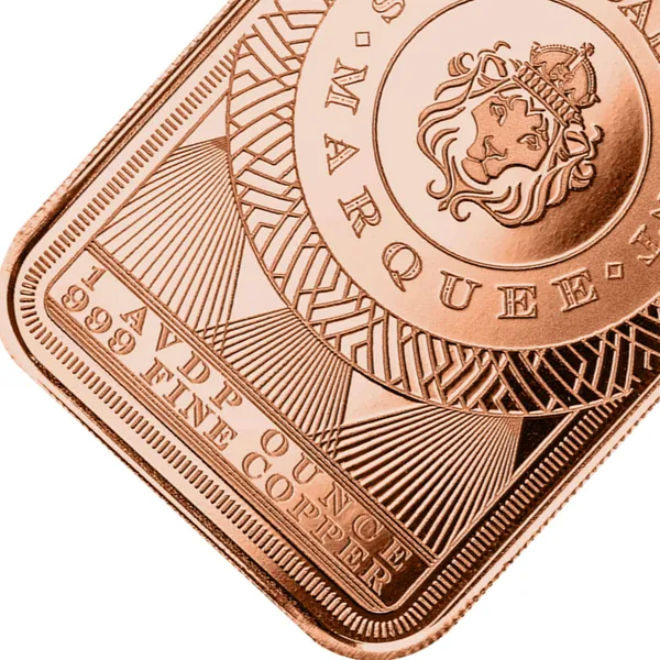 Scottsdale Mint Marquee Peacock 1 Avdp Oz Copper Bar Reverse Macro 1
